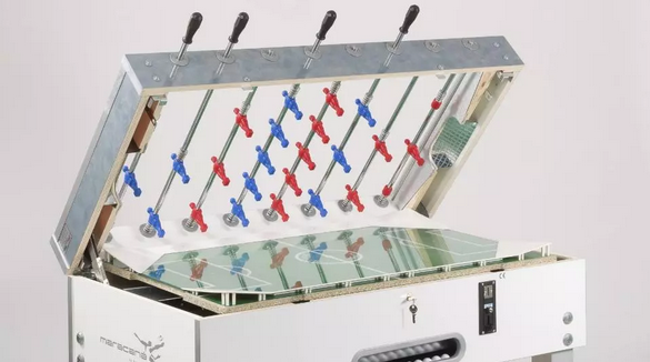 GARLANDO MARACANA' WHITE TABLE FOOTBALL HIGH ANGLES