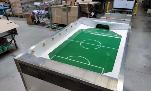 GARLANDO MARACANA' WHITE TABLE FOOTBALL HIGH ANGLES