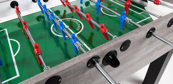 GARLANDO G-500 OAK TABLE FOOTBALL WITH RETRACTABLE RODS