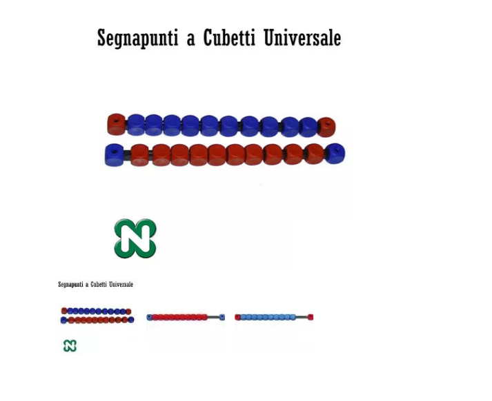 TABELLONE CALCIOBALILLA A CUBI ROSSO/BLU NORDITALIA