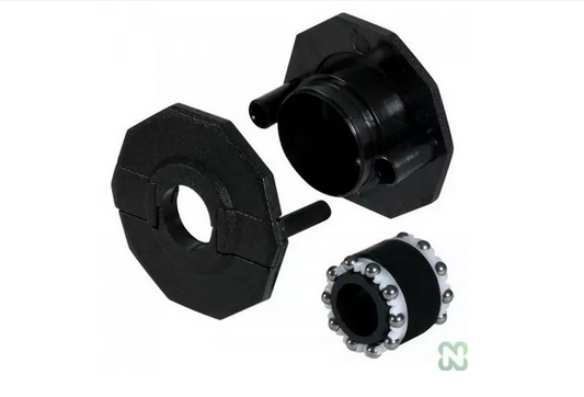 BLACK BUSHING NORDITALIA SLIDE MODEL WITH THROUGH BALL DIAMETER 16 MM.