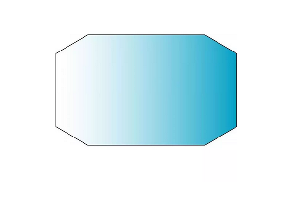 VETRO TRASPARENTE NORD ITALIA DIMENSIONE 1140 X 630 MM