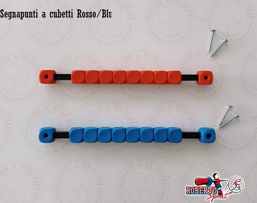 TABELLONE SEGNAPUNTI ROBERTO SPORT CON CUBI ROSSO/BLU