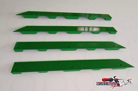 PORTA BICCHIERI ROBERTO SPORT VERDE STRISCE CENTRALI SET DA 4 PZ.