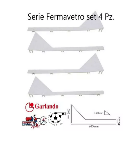 PORTA BICCHIERI BIANCO ROBERTO SPORT MODELLO 90 SET 4 PZ