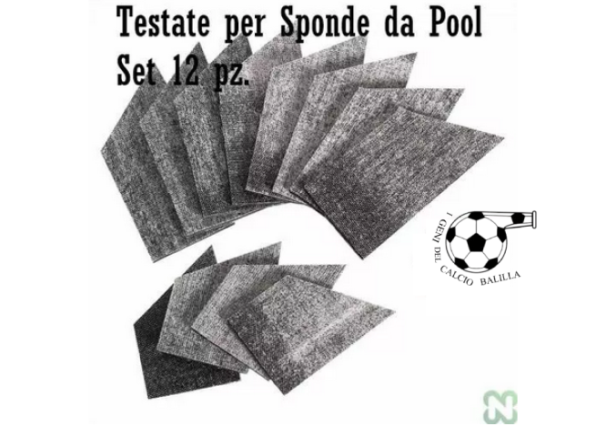 GOMME PER TESTE NORDITALIA SPONDE PISCINA SET 12 PZ