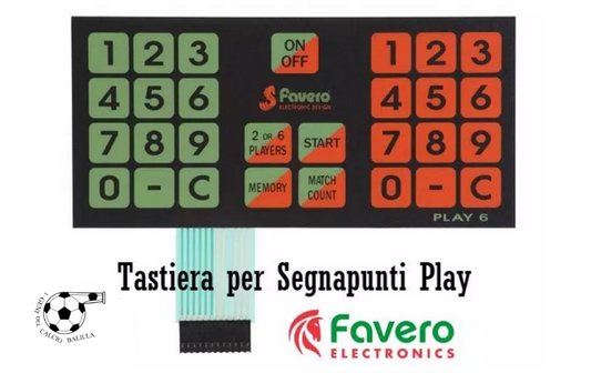 TASTIERA A MEMBRANA FAVERO PER MODELLO PLAY 6