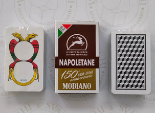 MODIANO NAPLES CARDS 150th ANNIVERSARY BROWN