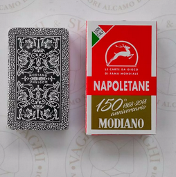 CARTE MODIANO NAPOLI 150° ANNIVERSARIO ROSSE