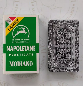 MODIANO NAPLES FAMILY GREEN PLAYING CARDS