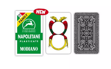 MODIANO NAPLES FAMILY GREEN PLAYING CARDS