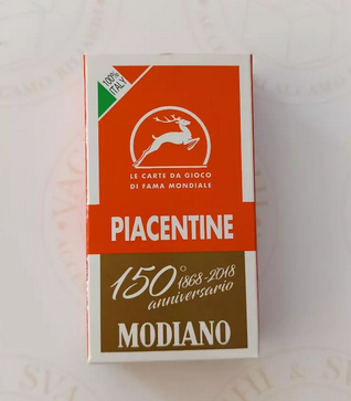 Cartellini rossi PIACENTINE MODIANO 150° ANNIVERSARIO