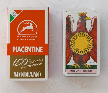 Cartellini rossi PIACENTINE MODIANO 150° ANNIVERSARIO