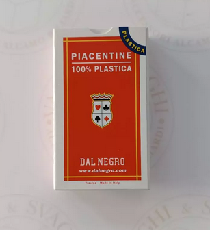 CARTE DA GIOCO PIACENTINE DAL NEGRO N.109 PLASTICA