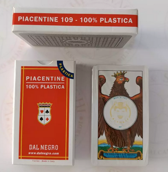 CARTE DA GIOCO PIACENTINE DAL NEGRO N.109 PLASTICA