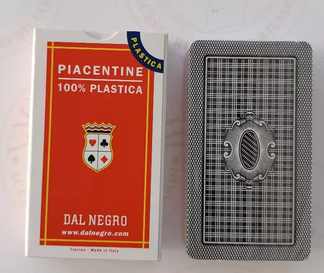 CARTE DA GIOCO PIACENTINE DAL NEGRO N.109 PLASTICA