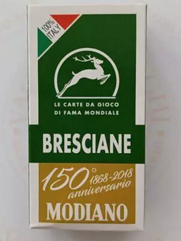 CARTE DA GIOCO VERDI MODIANO BRESCIANE 150° ANNIVERSARIO