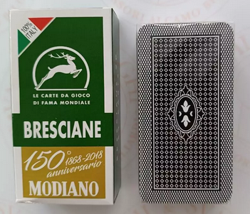 CARTE DA GIOCO VERDI MODIANO BRESCIANE 150° ANNIVERSARIO