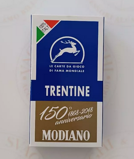 MODIANO TRENTINE BLUE PLAYING CARDS 150th ANNIVERSARY