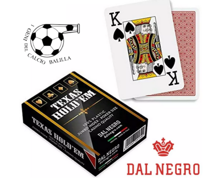 CARTE DA GIOCO ROSSE DAL NEGRO TEXAS HOLD'EM