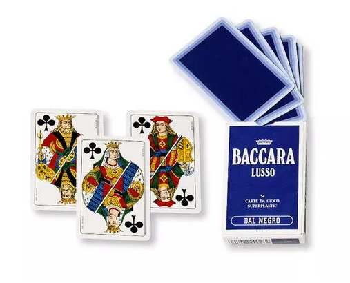 CARTE DAL NEGRO BACCARA' LUSSO RETRO BLU