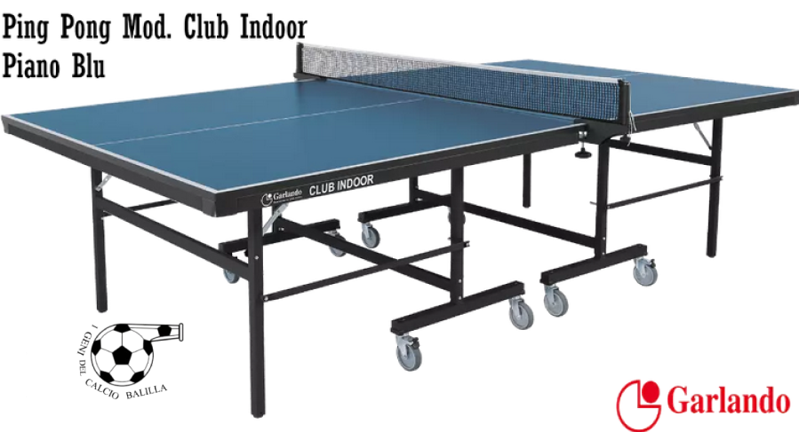 PING PONG GARLANDO CLUB INDOOR PAVIMENTO BLU