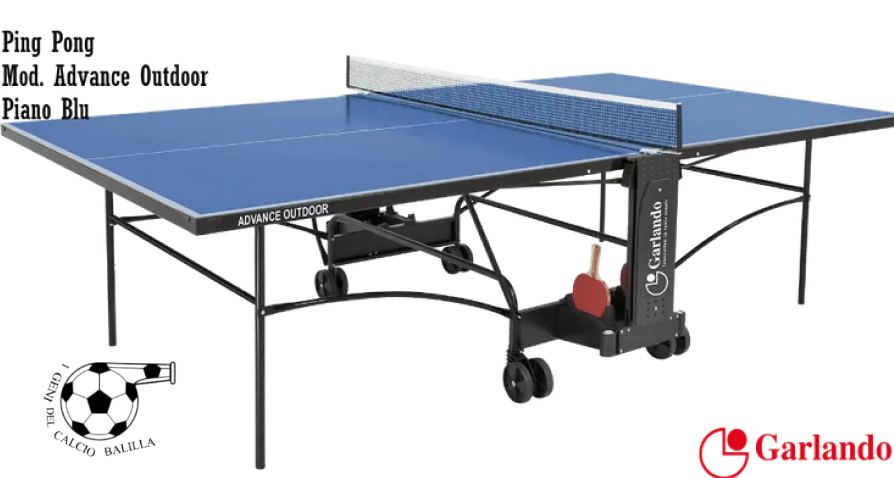 PING PONG GARLANDO ADVANCE OUTDOOR PIANO BLU