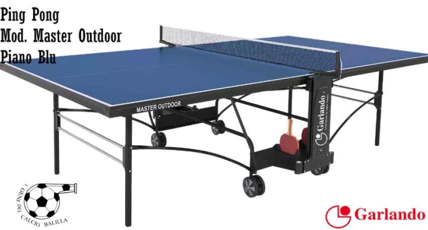 PING PONG GARLANDO MASTER OUTDOOR PIANO BLU