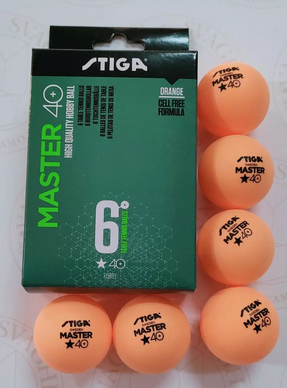 SET DI PALLINE STIGA MASTER ORANGE ABS 1 STELLA 6 PZ.