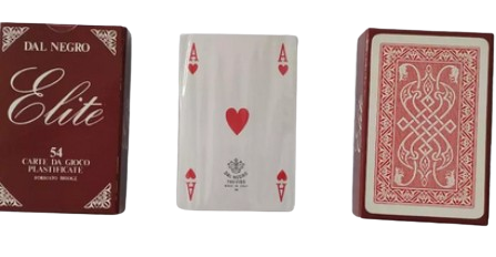 CARTE DA GIOCO DAL NEGRO BRIDGE ELITE A1 ROSSE