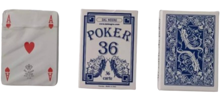 DAL NEGRO POKER 36 CARTE DA GIOCO BLU